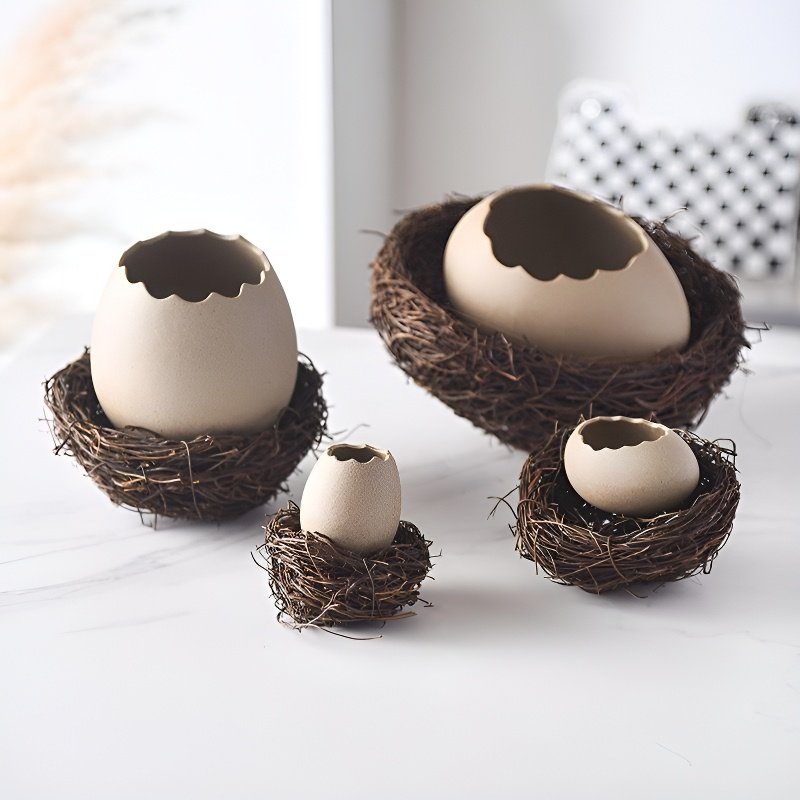 Eggshell Vine Pattern Plate for Various Foods