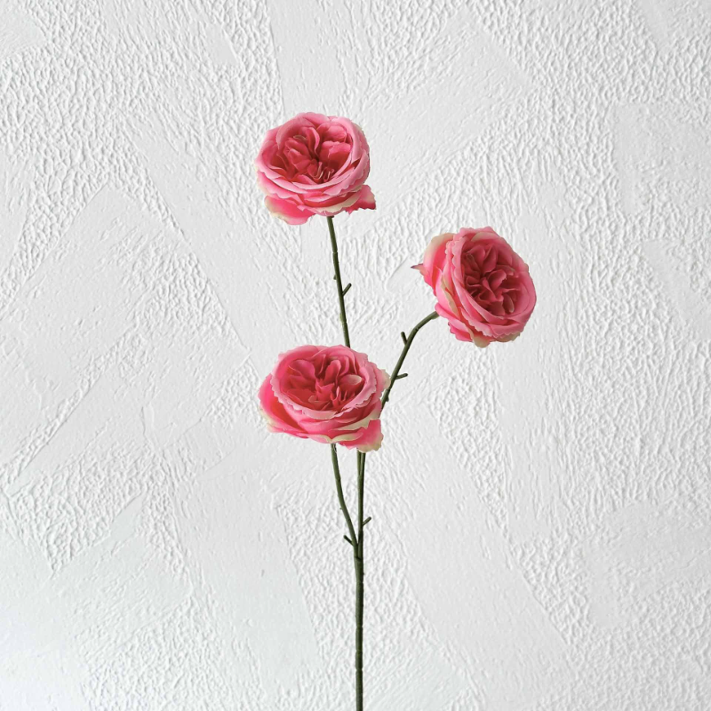 Fleurs artificielles rose rose