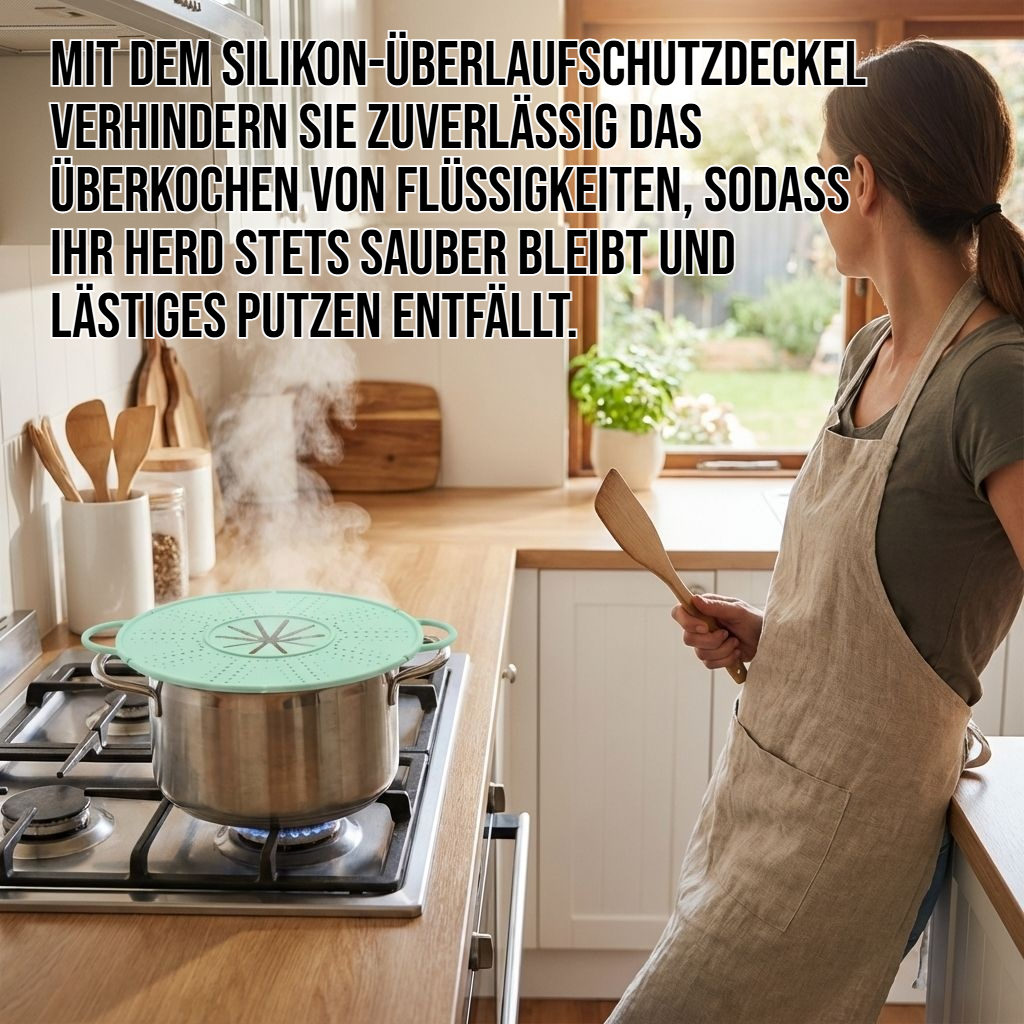 Silikon-Überlaufschutzdeckel für Töpfe