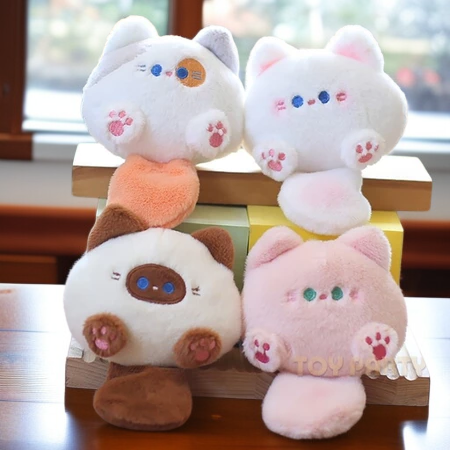 Katzenplanet Schlüsselanhänger Quietschende Plüsch-Katzenfigur