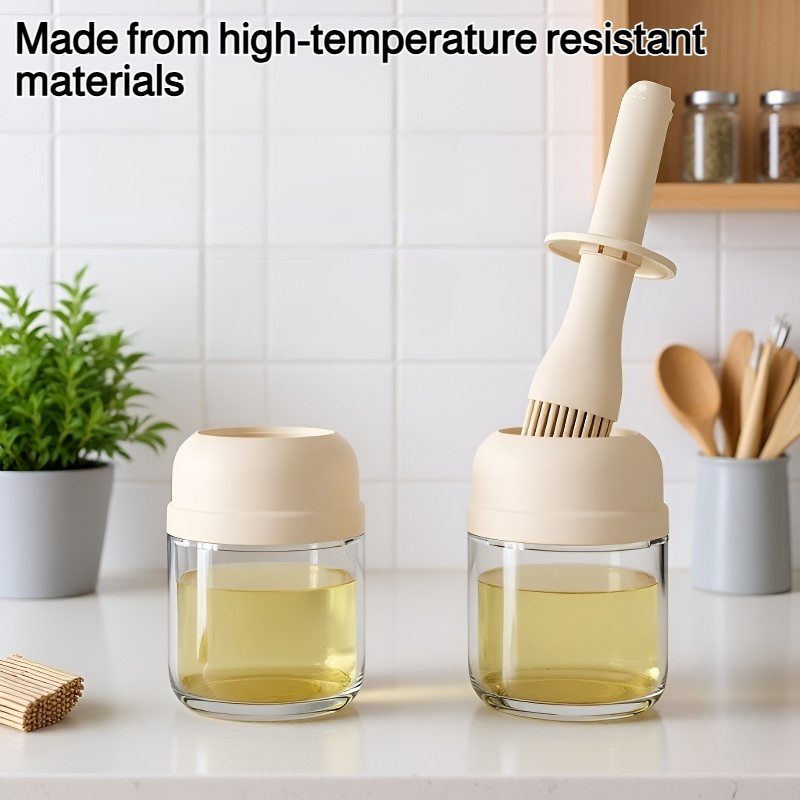 High-temperature integrated oil brush can