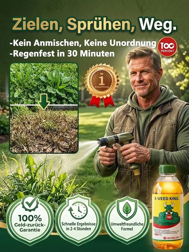 【BVL & TÜV Getestet】Hohenheim Premium Bio-Unkrautvernichter✨3 Jahre dauerhaft unkrautfrei