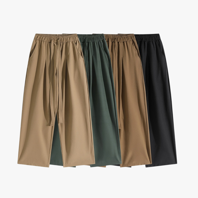 남녀 빅사이즈 캐주얼 팬츠 하이 통기 일자 트레이닝 팬츠 아이스 팬츠 남 여름 속건 캐주얼 팬츠