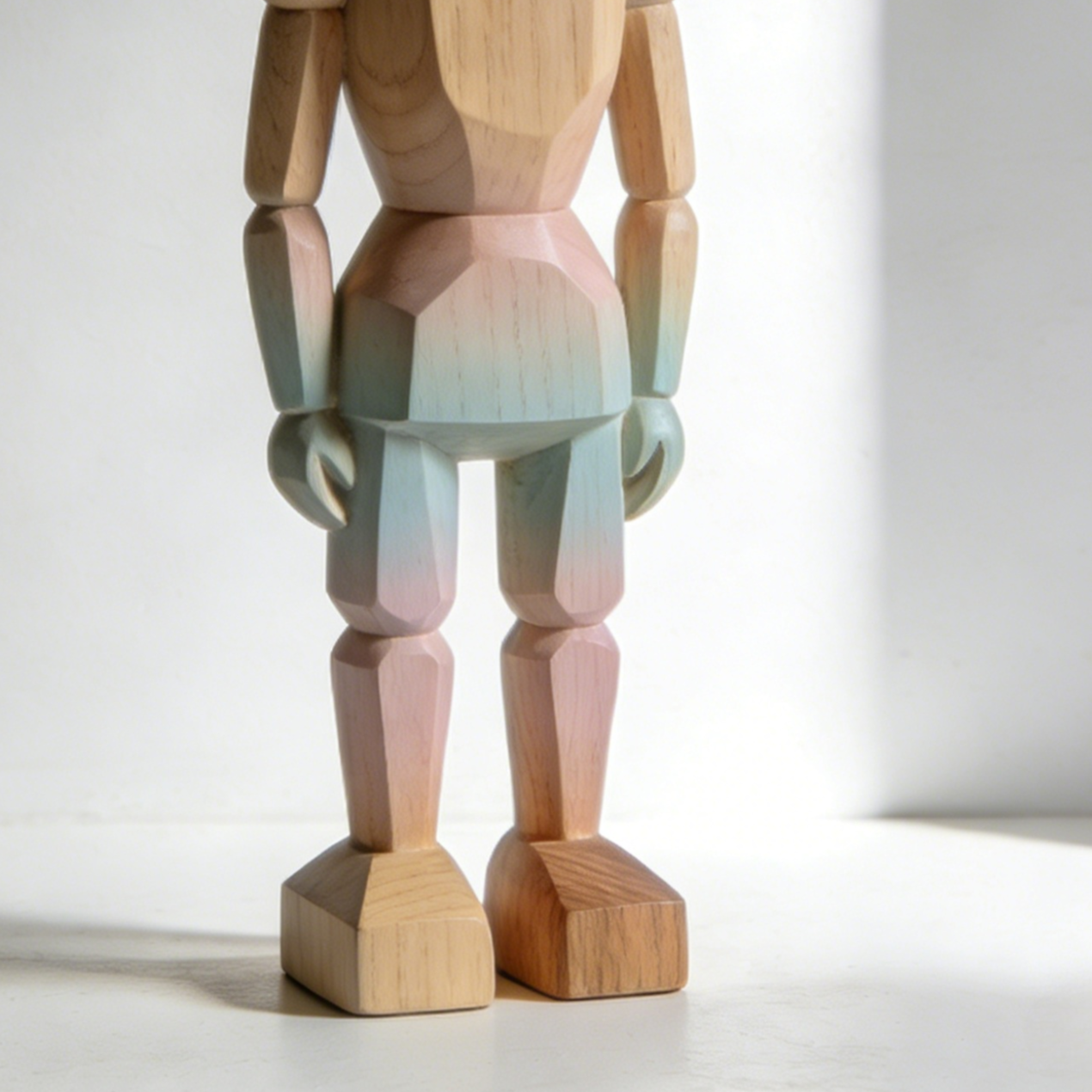 천연 원목 소재의 어린이 인형