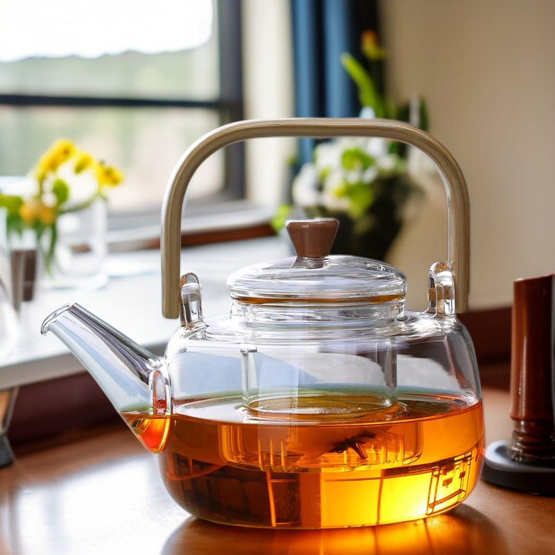 내열 유리 필터 티포트