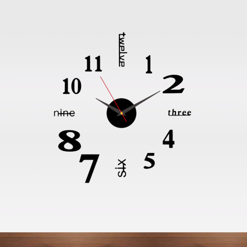 ساعة حائط رقمية صامتة