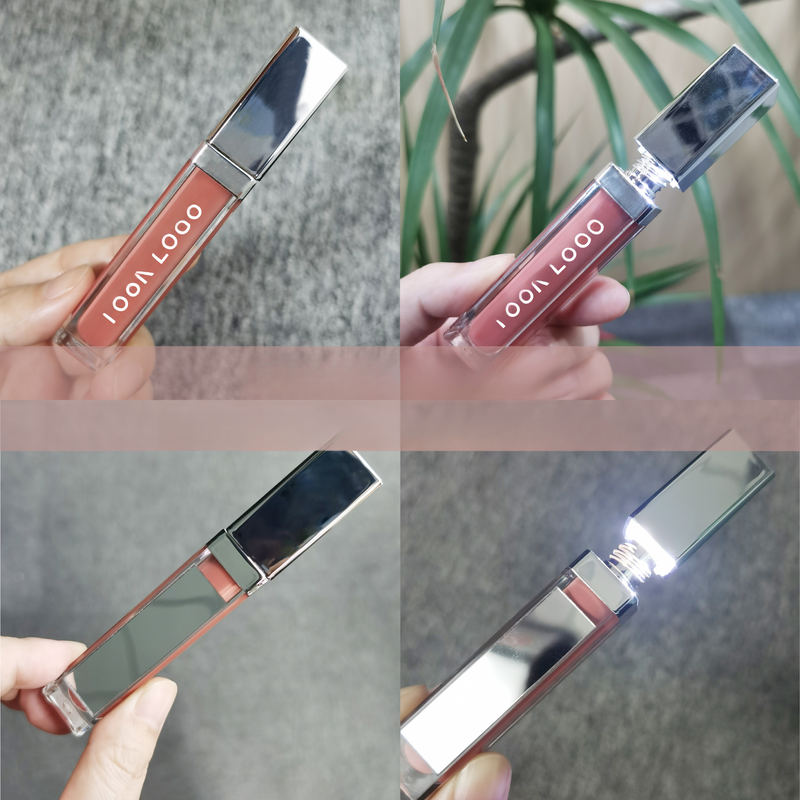Lápiz labial líquido con brillo