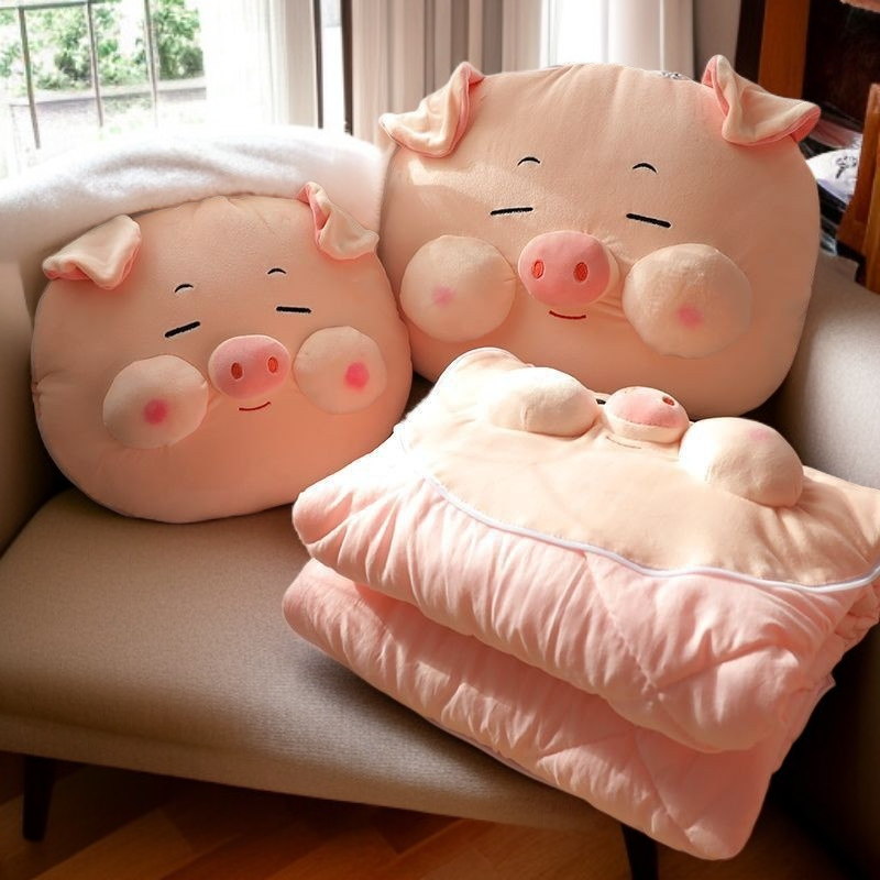オフィス兼用ランチ枕 エアコン対応 車用クッション 厚手の豚お昼寝枕