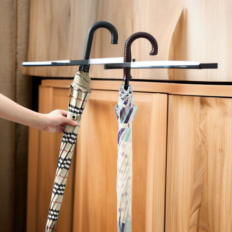 Estante de paraguas montado en la pared, soporte fijo multifuncional para el hogar