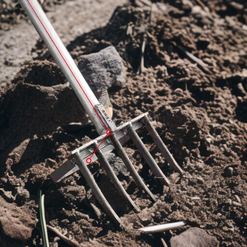 황분을 파서 생강을 파는 도구 네 이빨 망간강삽 느슨한 도구 다섯 이빨 옥수수 황분을 파서 생강을 파는 도구