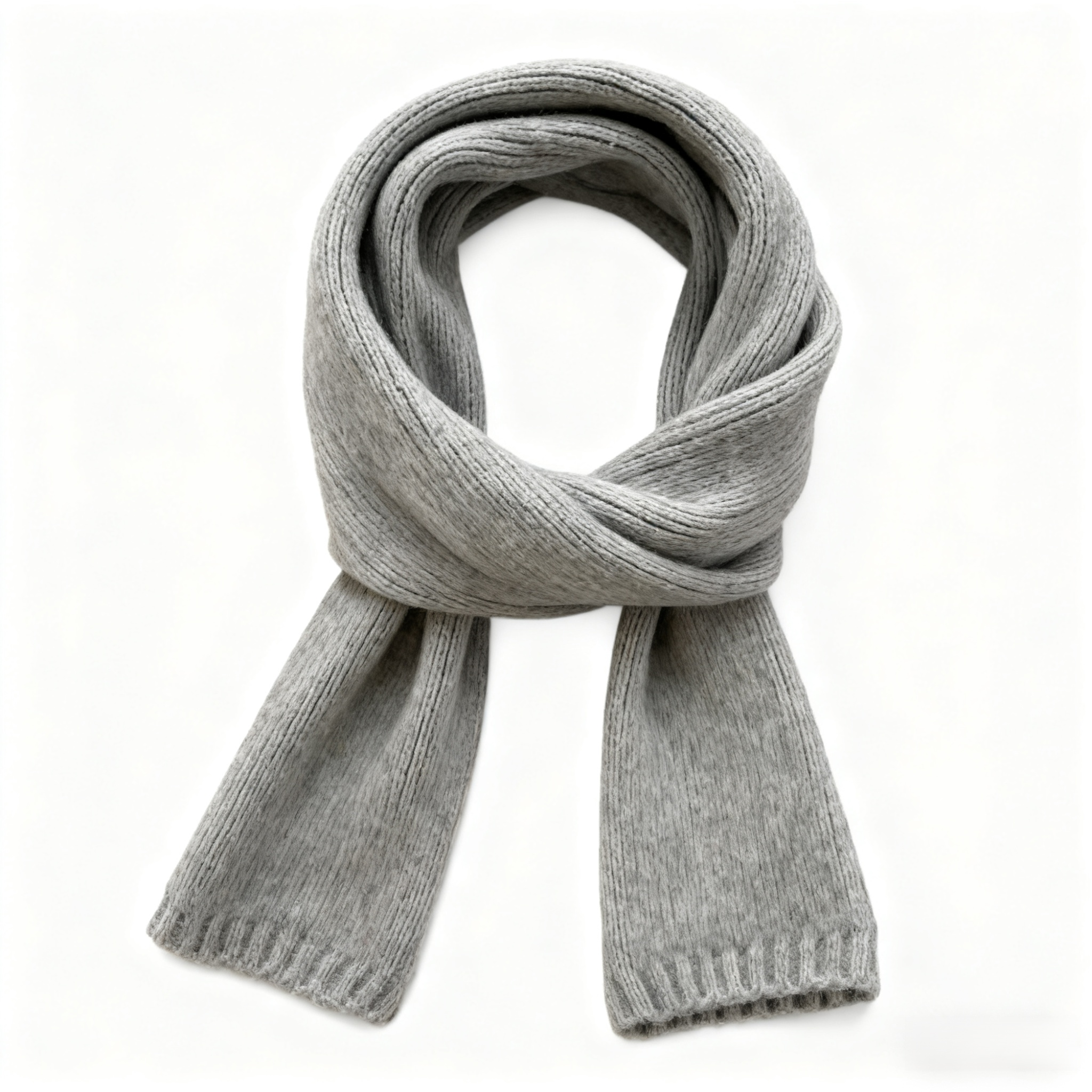 Nová pletená šála v korejském stylu pro ženy v zimě s čistými barvami a jednoduchým stylem.