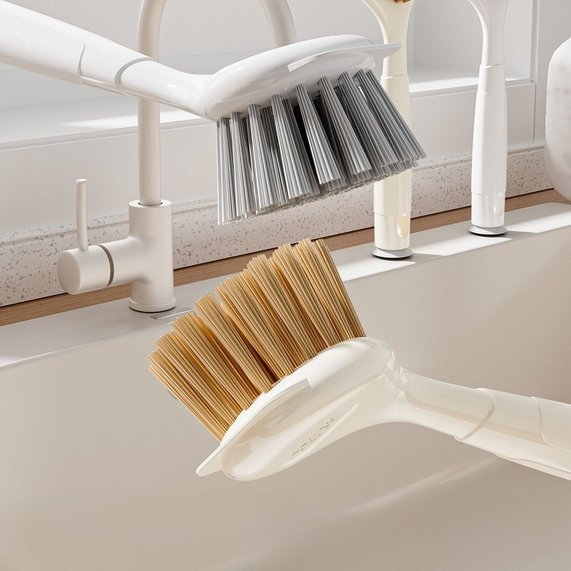 多功能吸盤長柄鍋刷