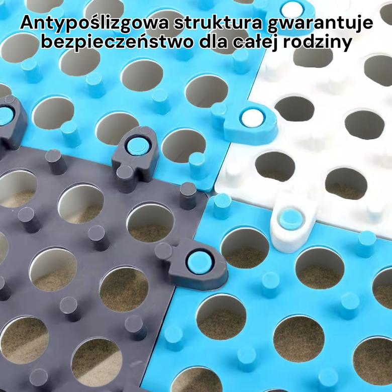 Wodoodporna i antypoślizgowa mata do wanny i kuchni, łatwy montaż