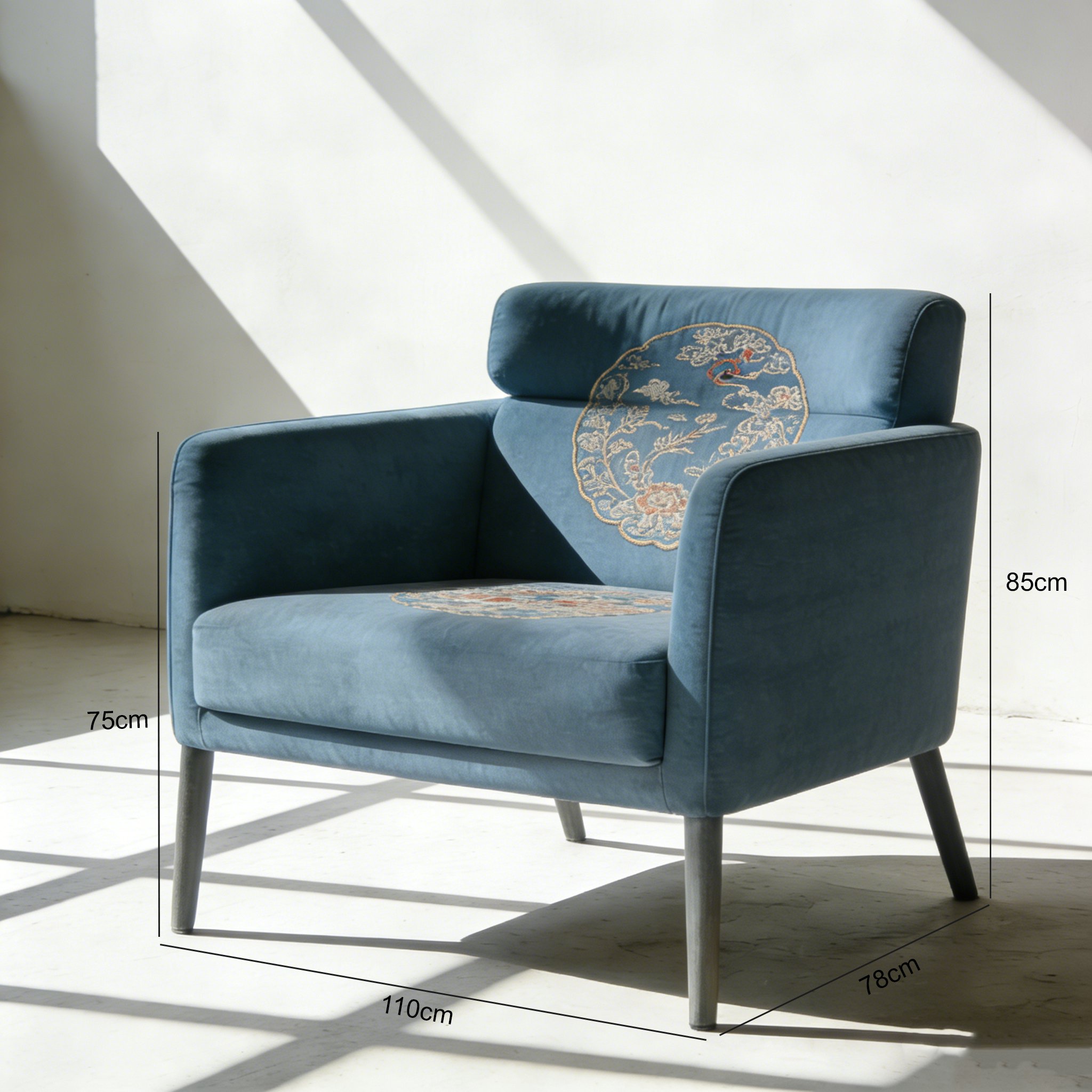 モダンなリビング向けシングルソファ