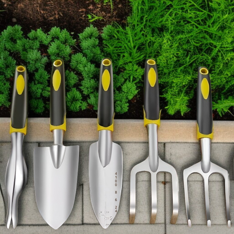 バルコニー鉢植えガーデニングツールアルミ合金植栽シャベル除草緩い土壌花シャベル熊手掘削ツール花栽培に不可欠なガーデニングシャベル