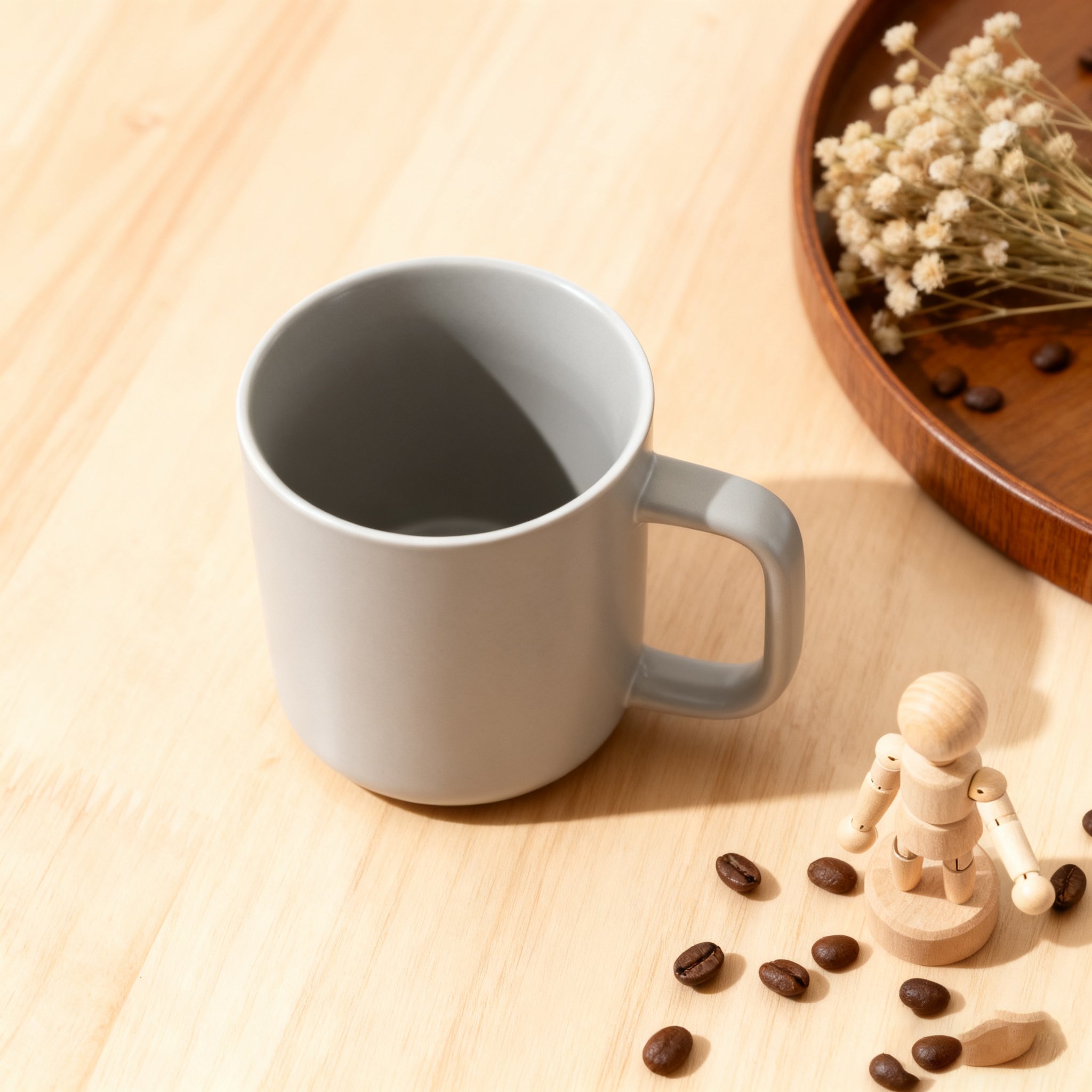 Grauer Kaffeebecher (2 Stück)