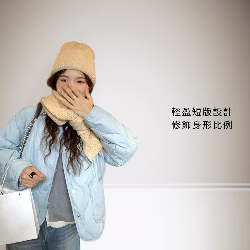 短版羽絨棉服