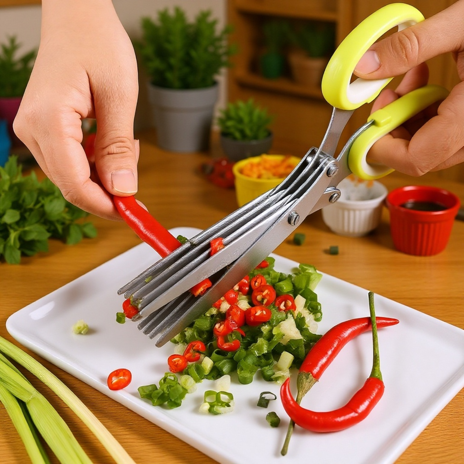 Univerzální kuchyňské nůžky na příkrmy