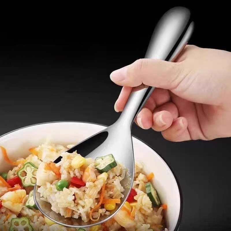 Cuchara de arroz de acero inoxidable