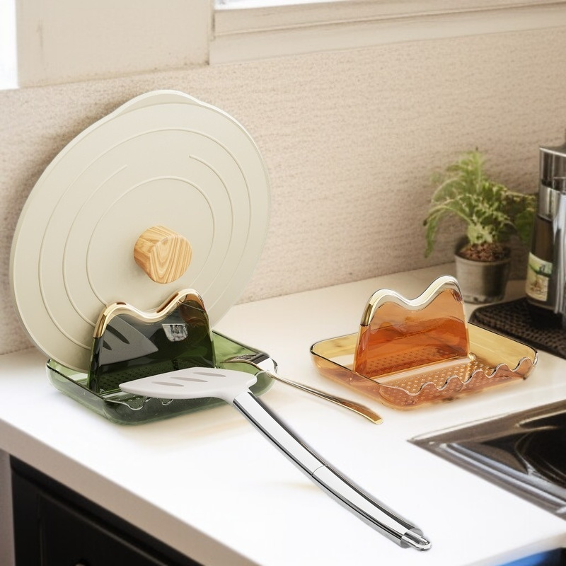 다용도선반 주방 스탠드 좌식 물받이 물빠짐 냄비뚜껑선반 다용도 국자 수납선반 도마삽선반