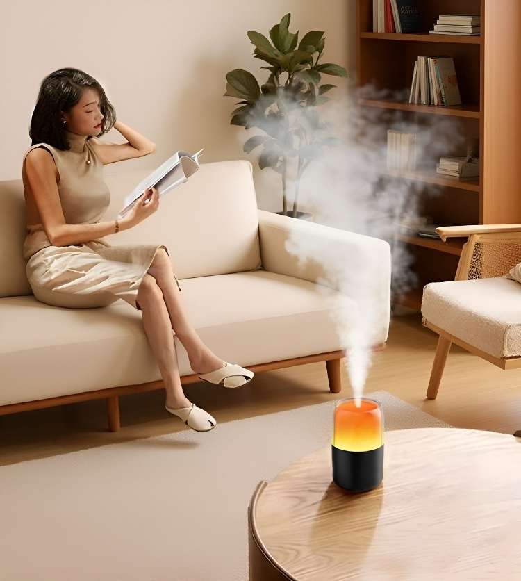 Tichý provoz aromatického zvlhčovače vzduchu