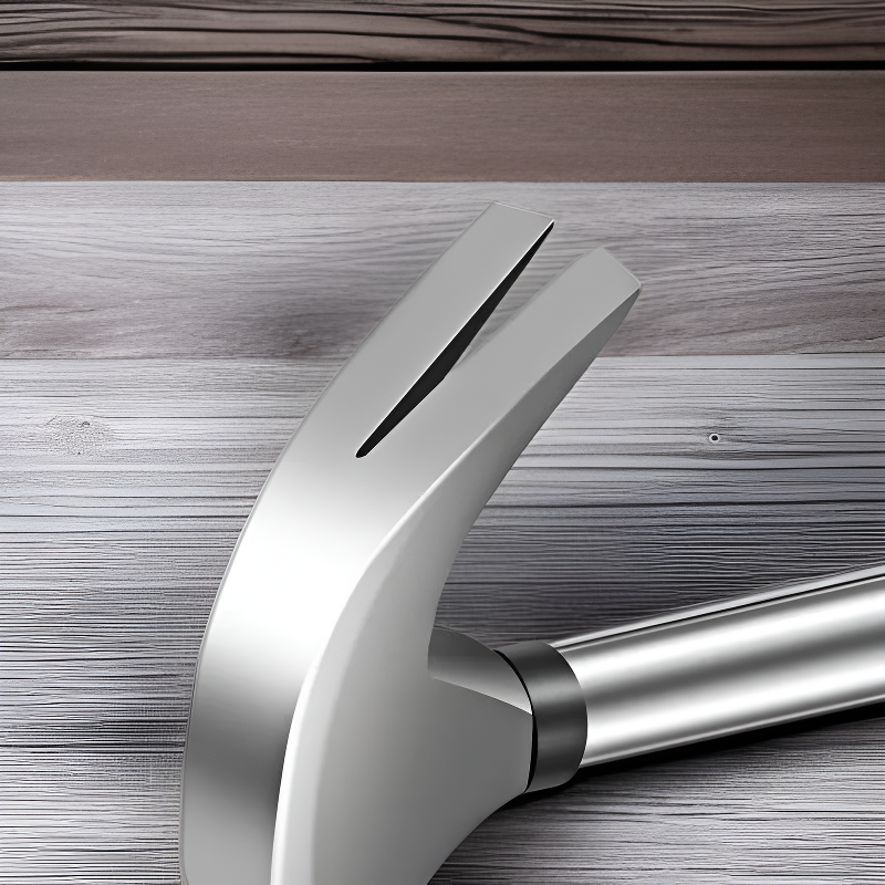 ゴムハンドル付き木工ハンマー