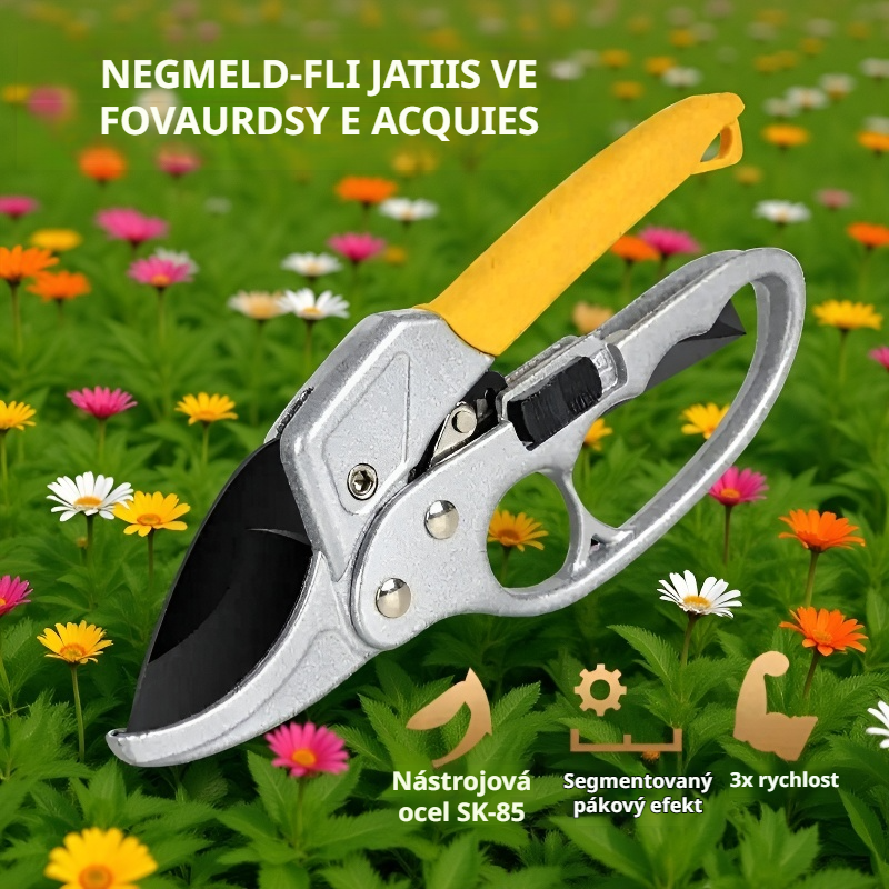 Multifunkční zahradnické nůžky z nerezové oceli na silné větve