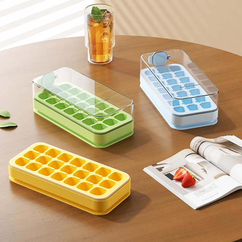 Fill with water and press the ice tray