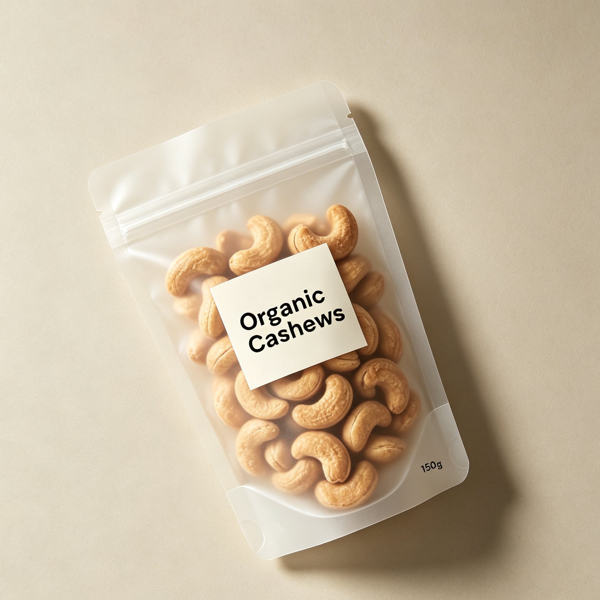 Fresh organic cashew nuts in a bowl