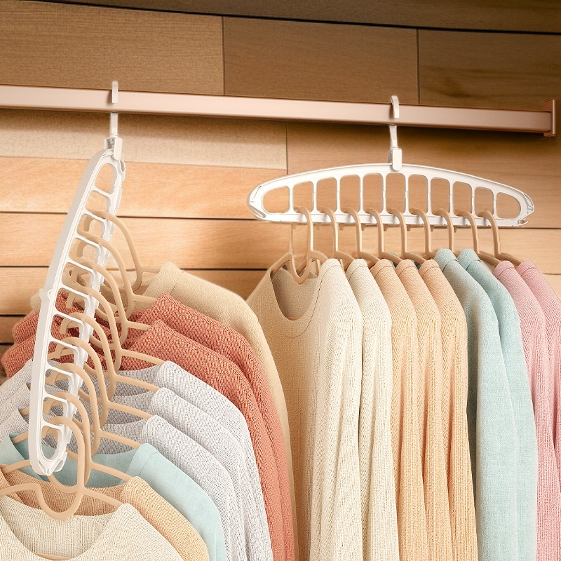 Perchero plegable multifuncional de pared para almacenamiento