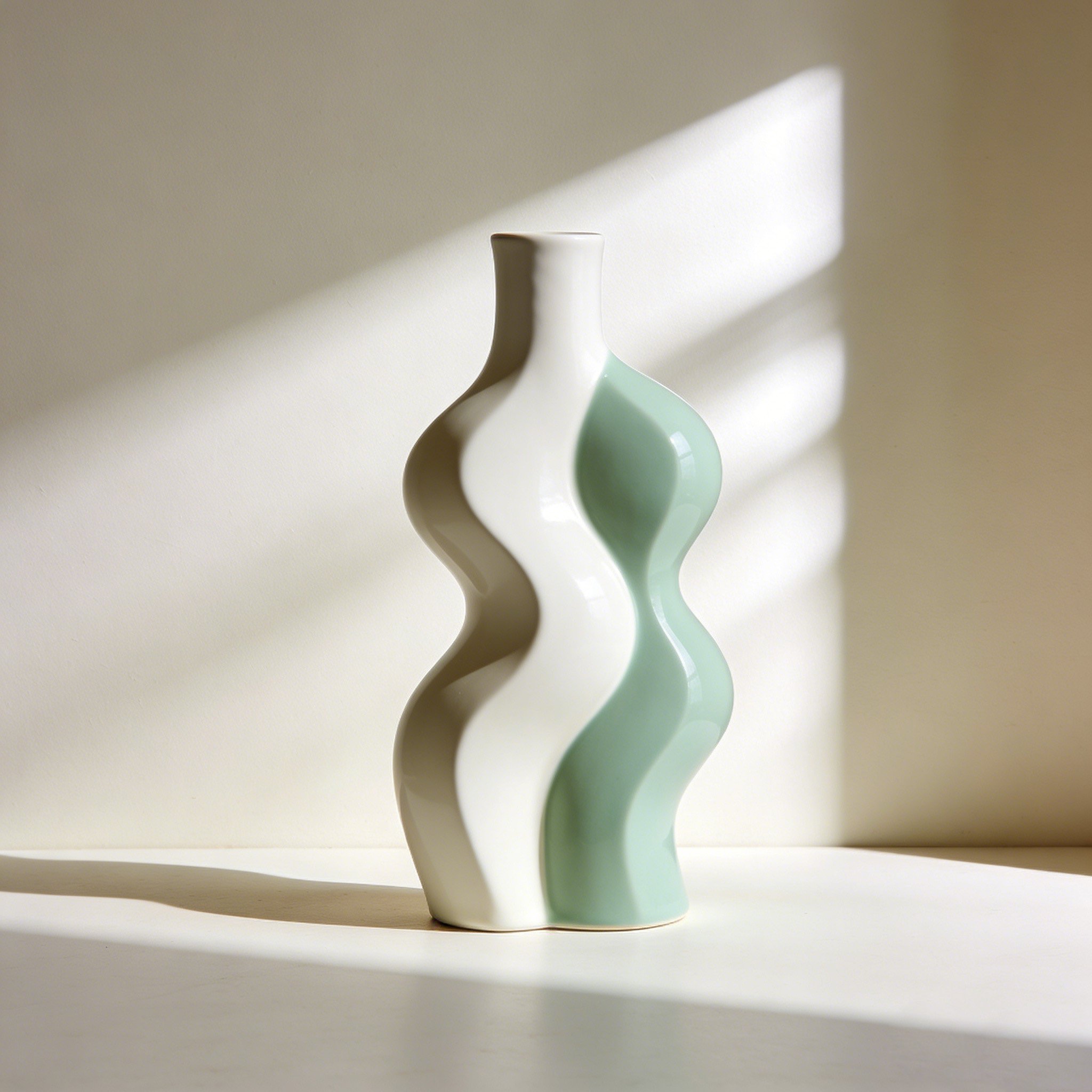 シンプル陶器花瓶（3個セット）