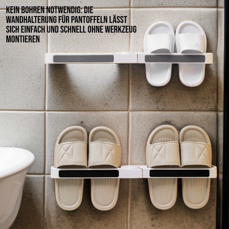 Badezimmer Lochfrei Wand-Hang Pantoffeln Asphalthalter