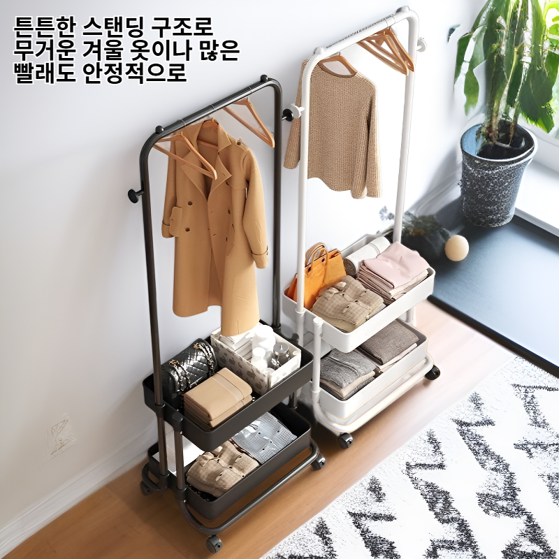 옷걸이 및 건조대 일체형 가정용 스탠딩 조합