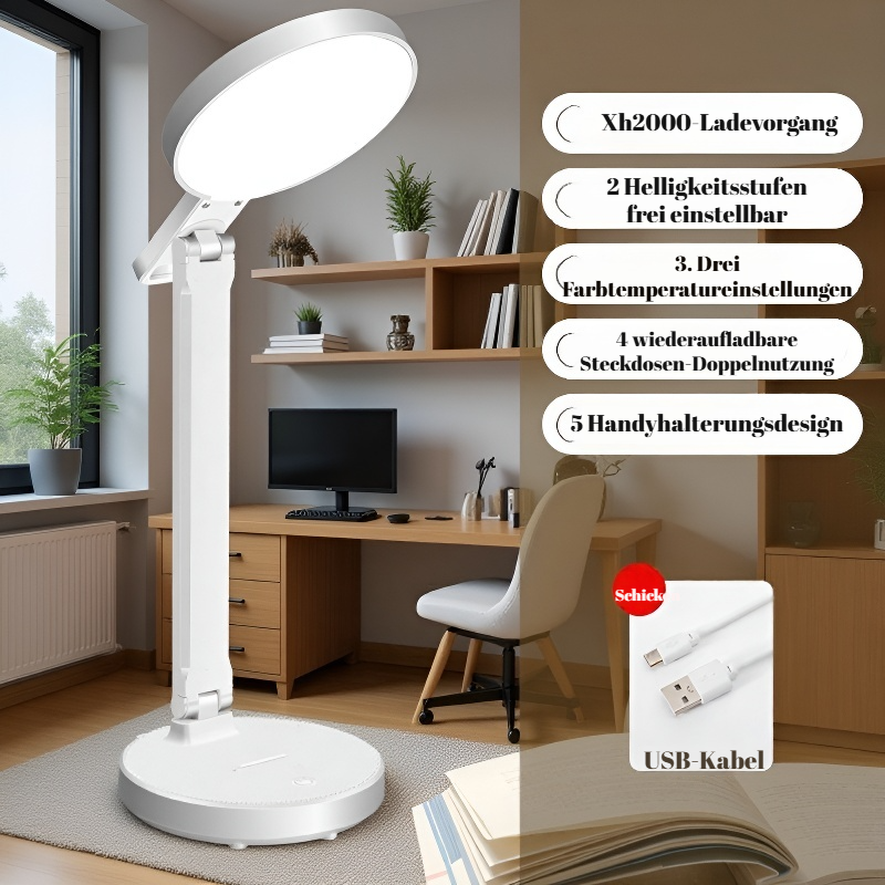  Faltbare LED-Lernlampe mit Augenschutz für Studenten
