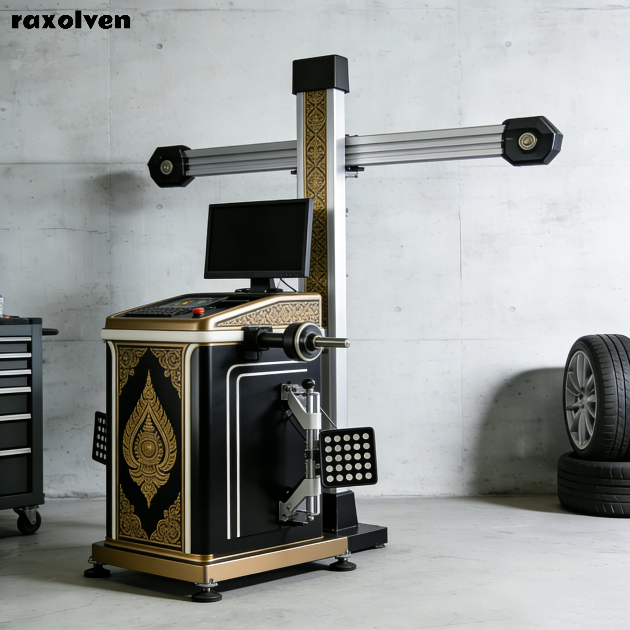 ระบบตั้งศูนย์ล้อสี่ล้อแบบสากลสำหรับรถยนต์ทุกรุ่น