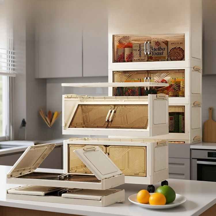 Armario portátil de plástico plegable para ropa