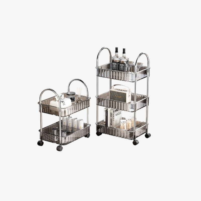 이동식 수납 선반 선반 아크릴 다층 가정용 이동식