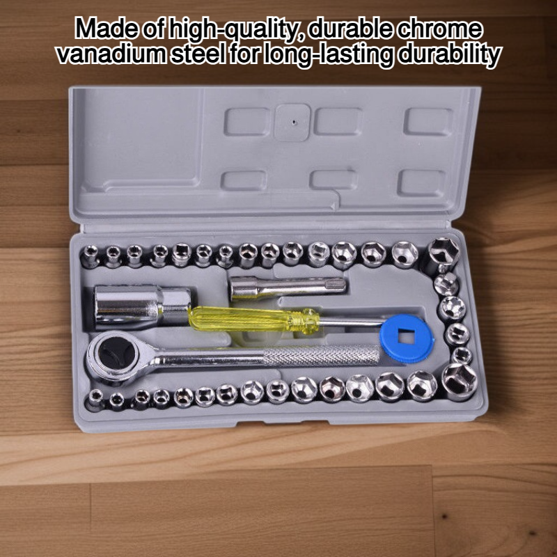 Ratchet wrench and socket combination toolbox