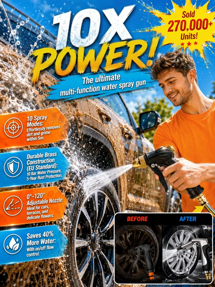 All-in-One High Pressure Cleaning Water Gun