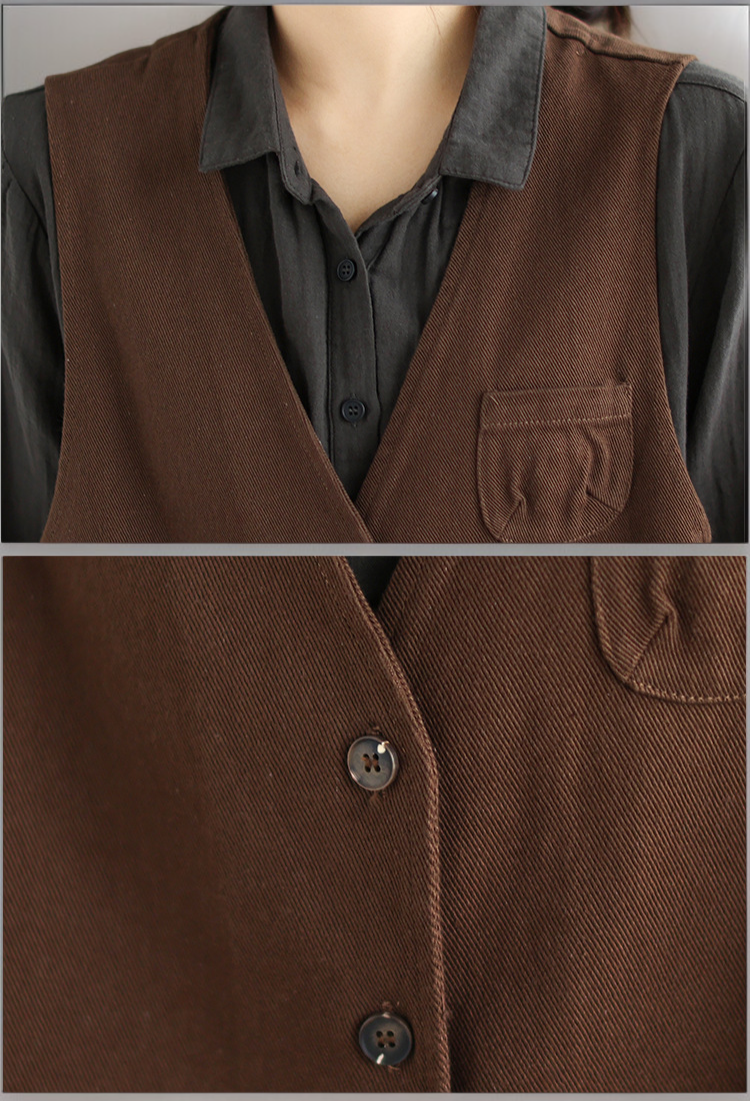 多機能ポケット付きベストのデザイン