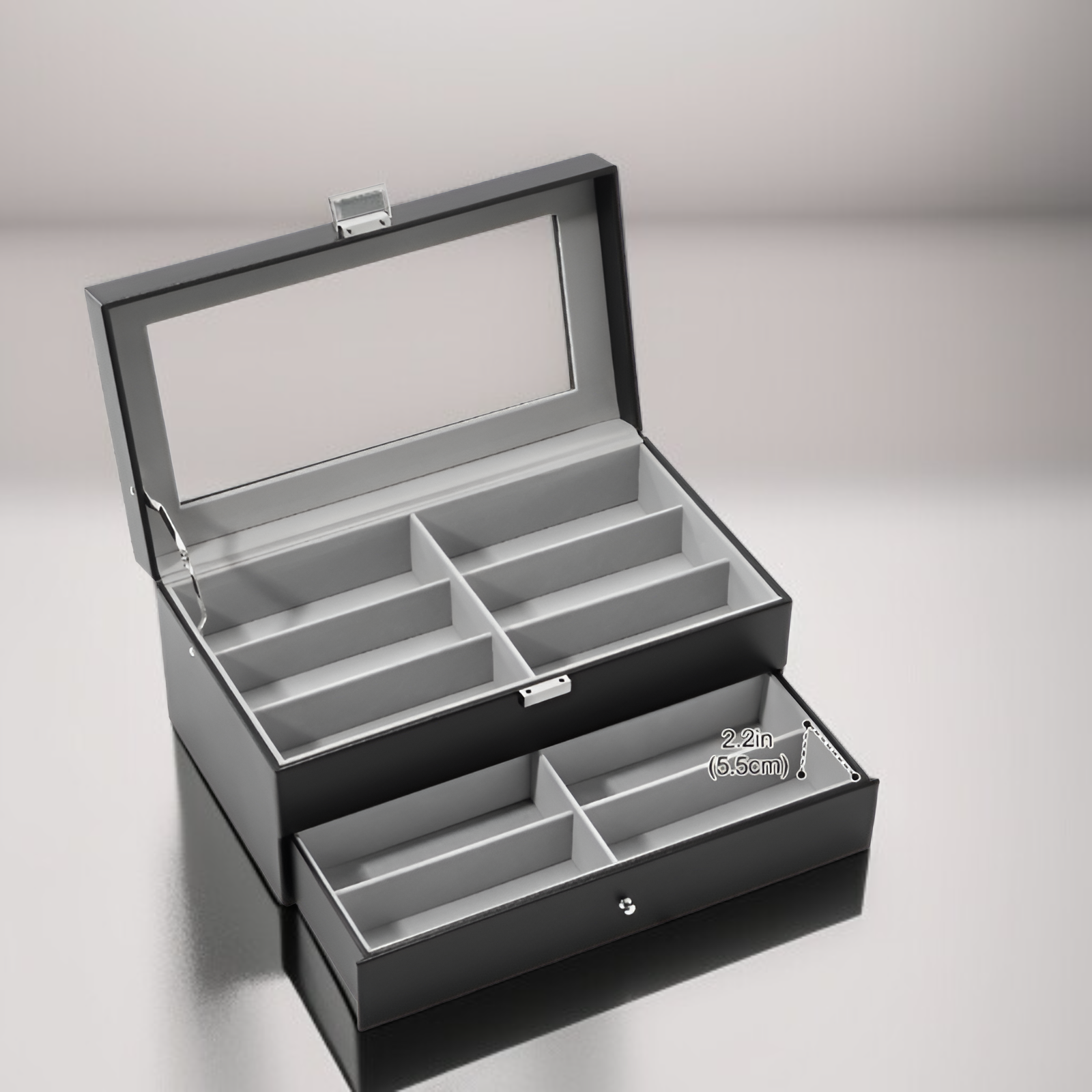 ピアス専用収納スペース付きボックス