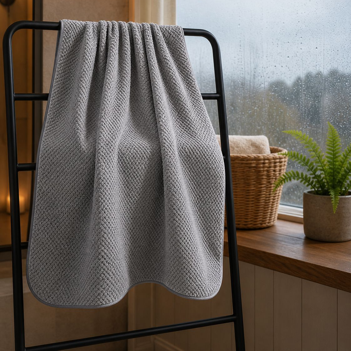 Adult Bath Towel Pineapple Pattern Thick Coral Fleece Absorbent Large Towel Quick-Dry