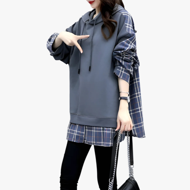 新作レディース長袖スウェットシャツ生地アップ