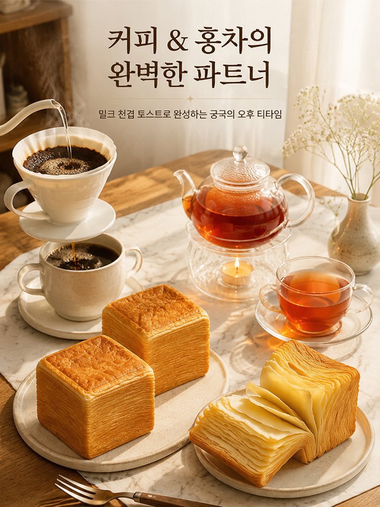 우유 천겹 토스트 식빵