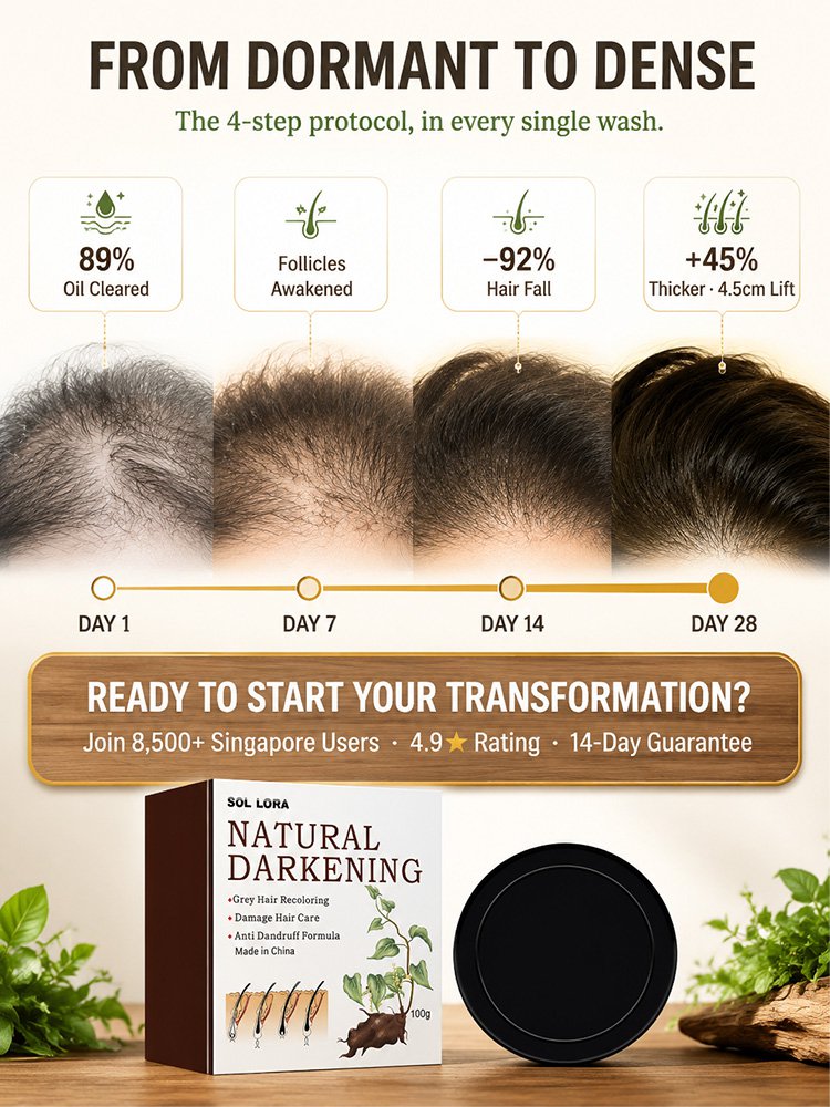 【10x Rapid Growth】Natural He Shou Wu Hair Growth Soap