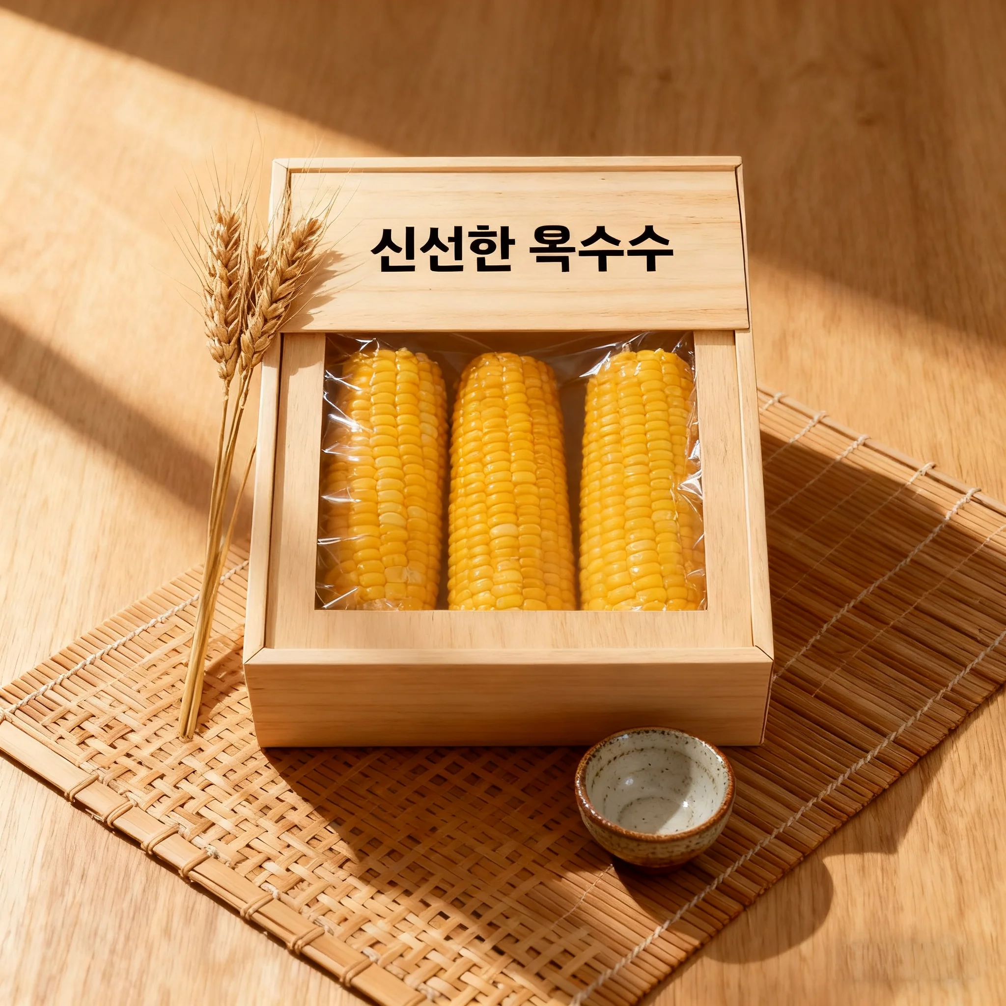 당분이 풍부한 맛있는 옥수수