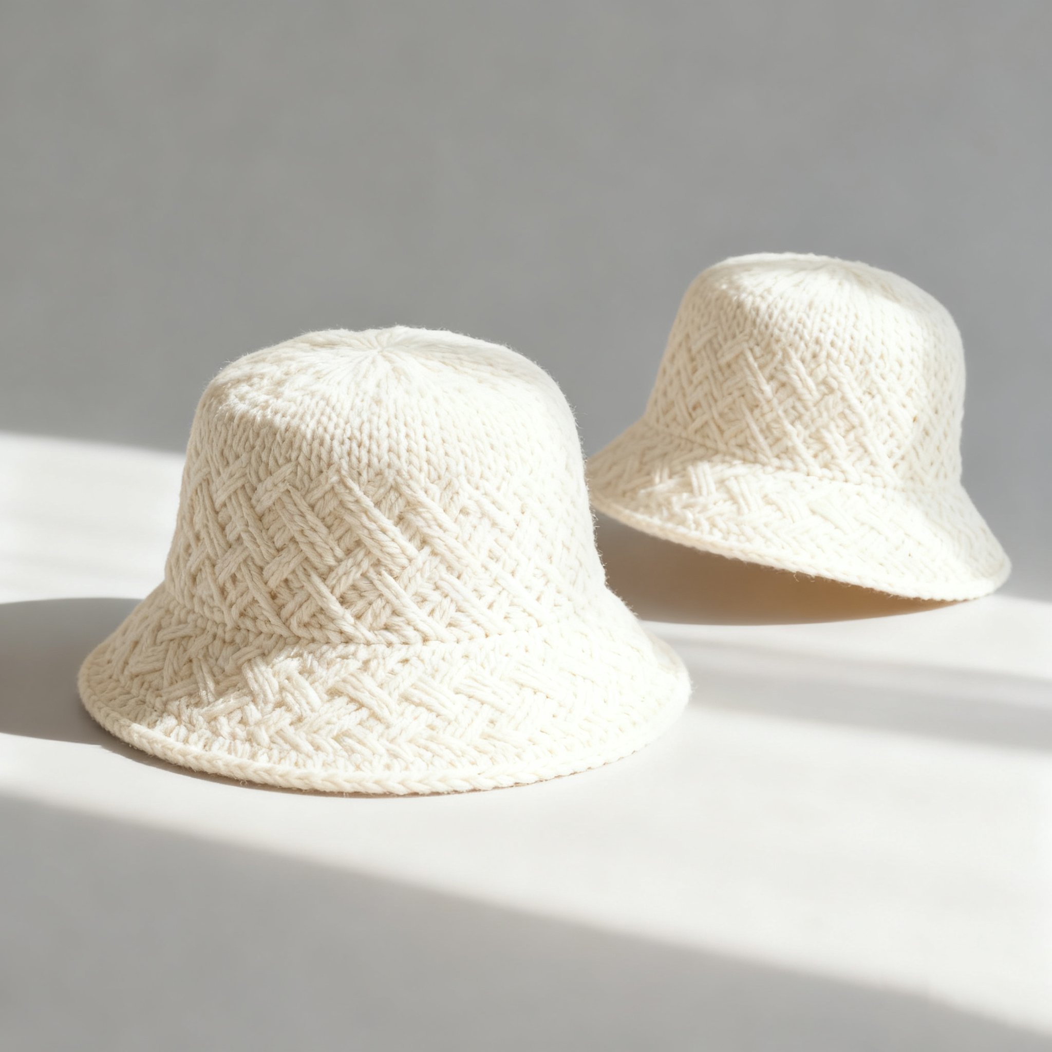 미백색 데일리 버킷햇 (10개 세트)