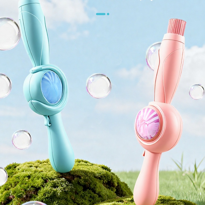 Elektrische Hand-Bubble-Maschine mit Rauch-Effekt, Bubble-Stab mit Federkraft