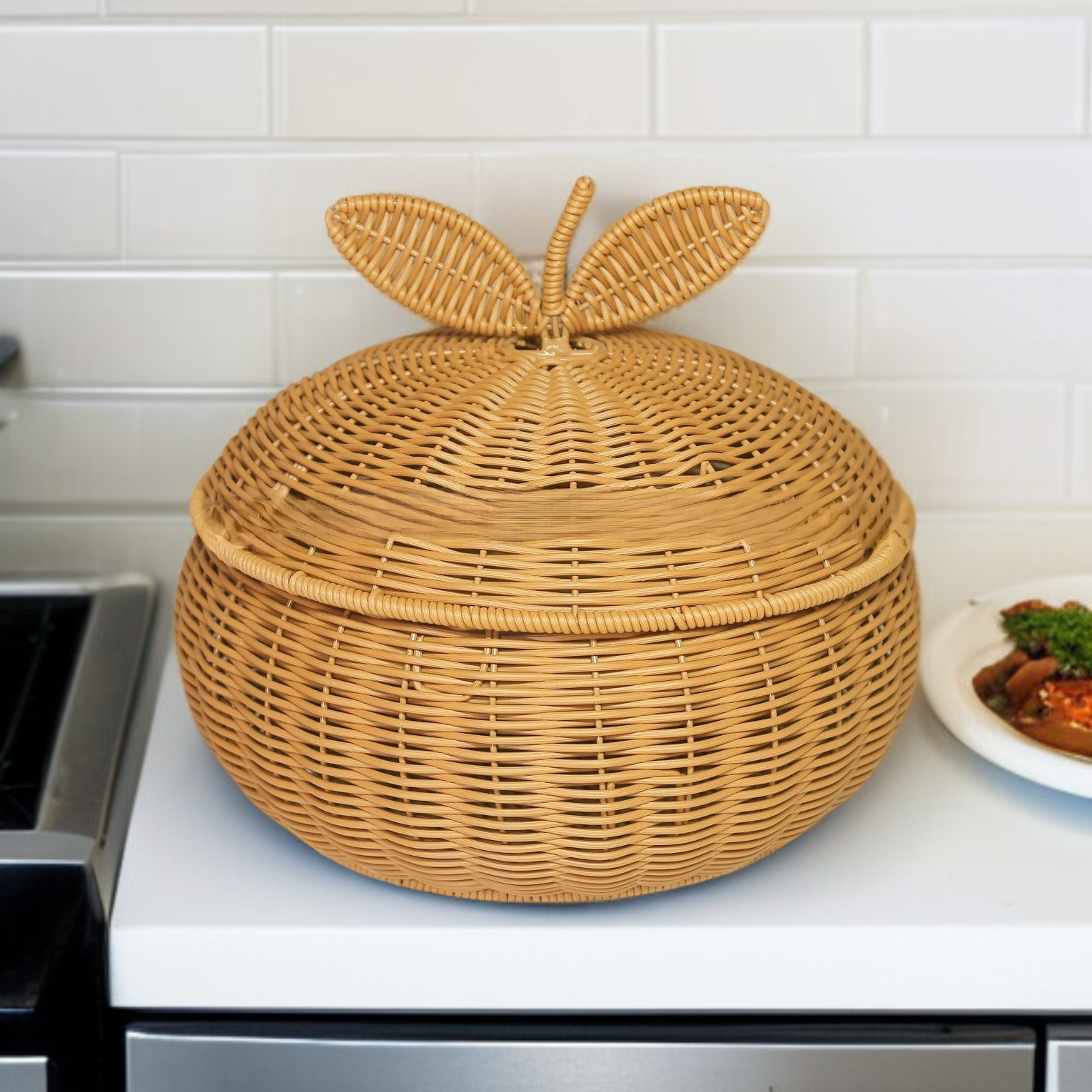 다용도 오렌지 보관 용기(뚜껑 포함)