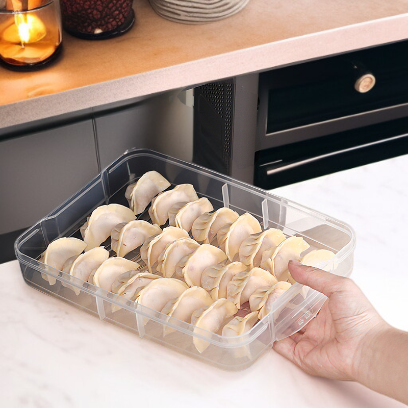 Caja de almacenamiento para congelador, apta para alimentos